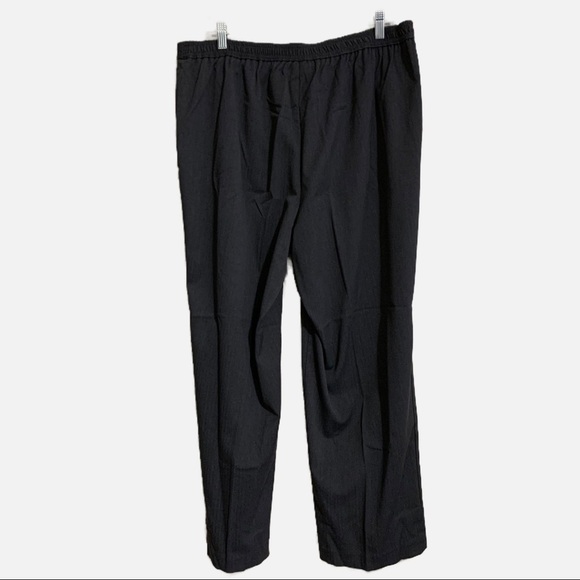 Dress Barn Woman Pleated Front Gray Straight Pullon Elastic Waist. Plus size 16W - Picture 3 of 5